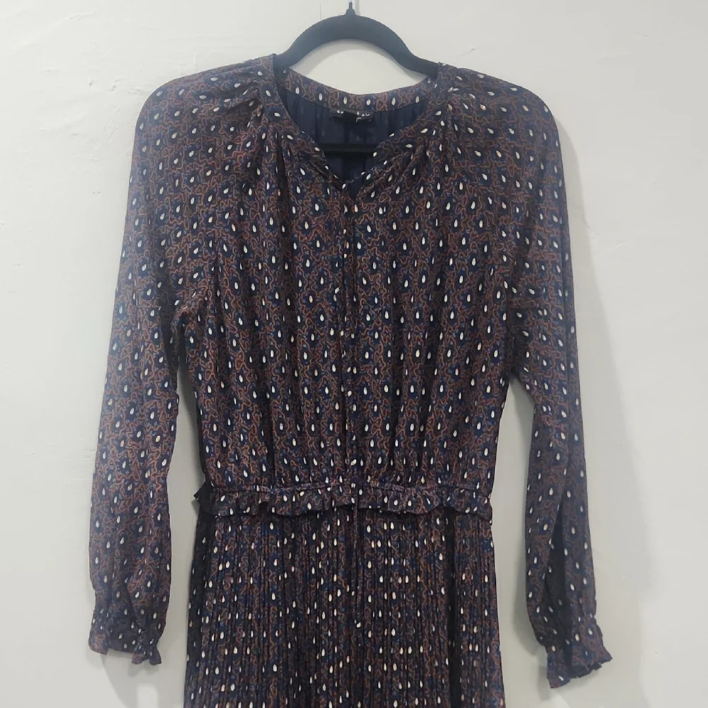 Current Air Black Dress with White and Pink Dots - Picture 2 of 4